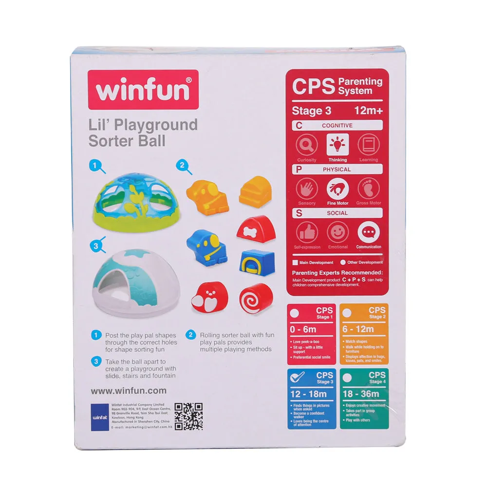 0785 WINFUN LIL PLAY GROUND SORTER BALL