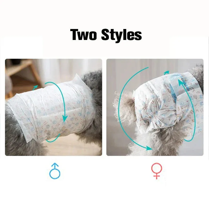 10pcs Disposable Pet Diapers