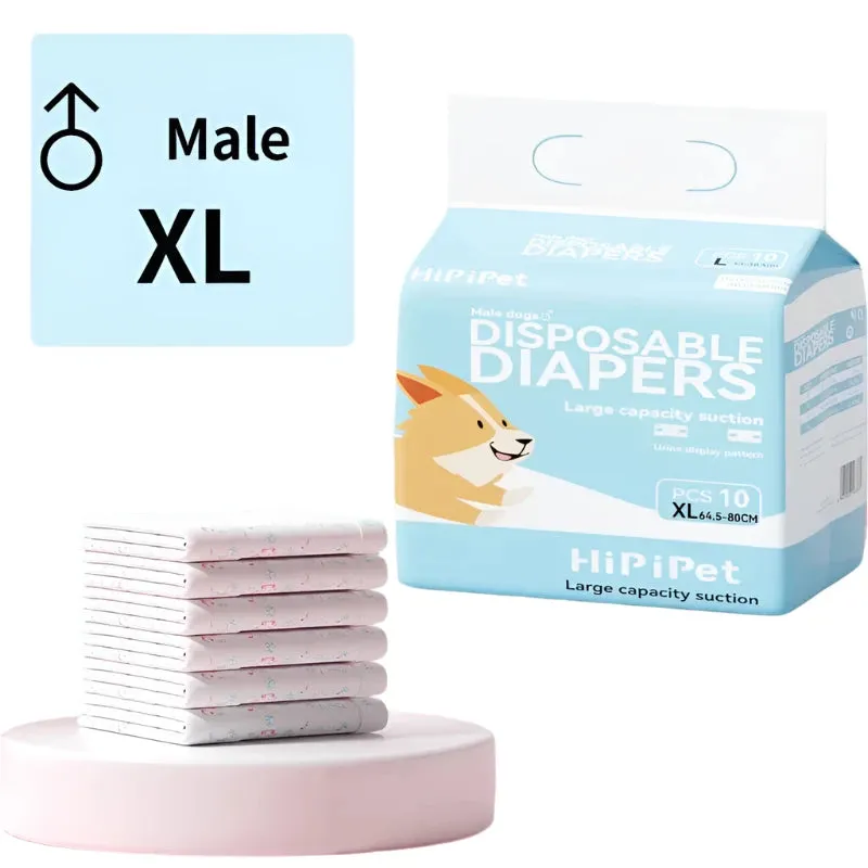 10pcs Disposable Pet Diapers