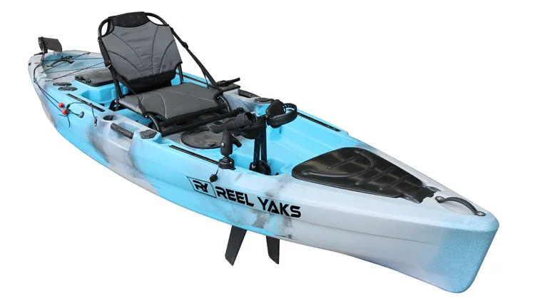 11' Rubicon Fin Pedal Drive Fishing Kayak | 500lbs capacity | oceans lakes rivers