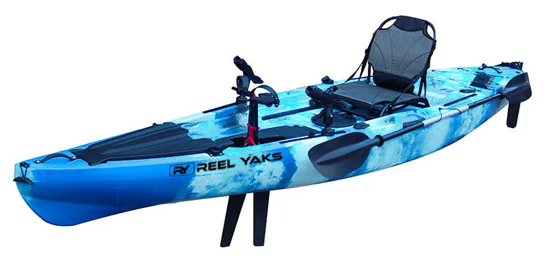 12' Ranger Fin Drive Angler Kayak | 550lbs capacity, fin drive | piscator kayac