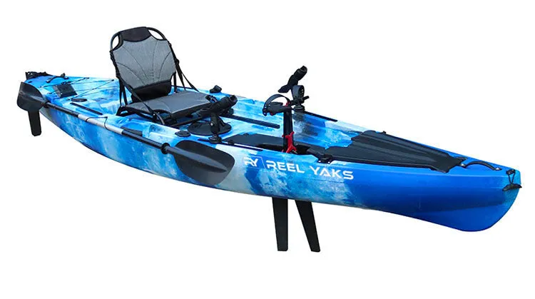 12' Ranger Fin Drive Angler Kayak | 550lbs capacity, fin drive | piscator kayac