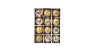 6cm Christmas Balls – 12pc Set in Gift Box