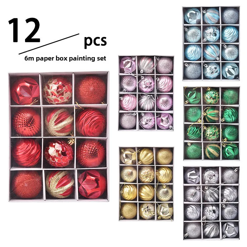 6cm Christmas Balls – 12pc Set in Gift Box