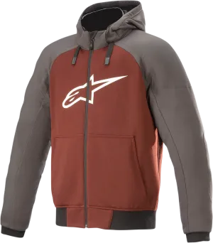 ALPINESTARS Chrome Hoodie - Gray/Burnt Orange - 2XL 4200918-9134-2X