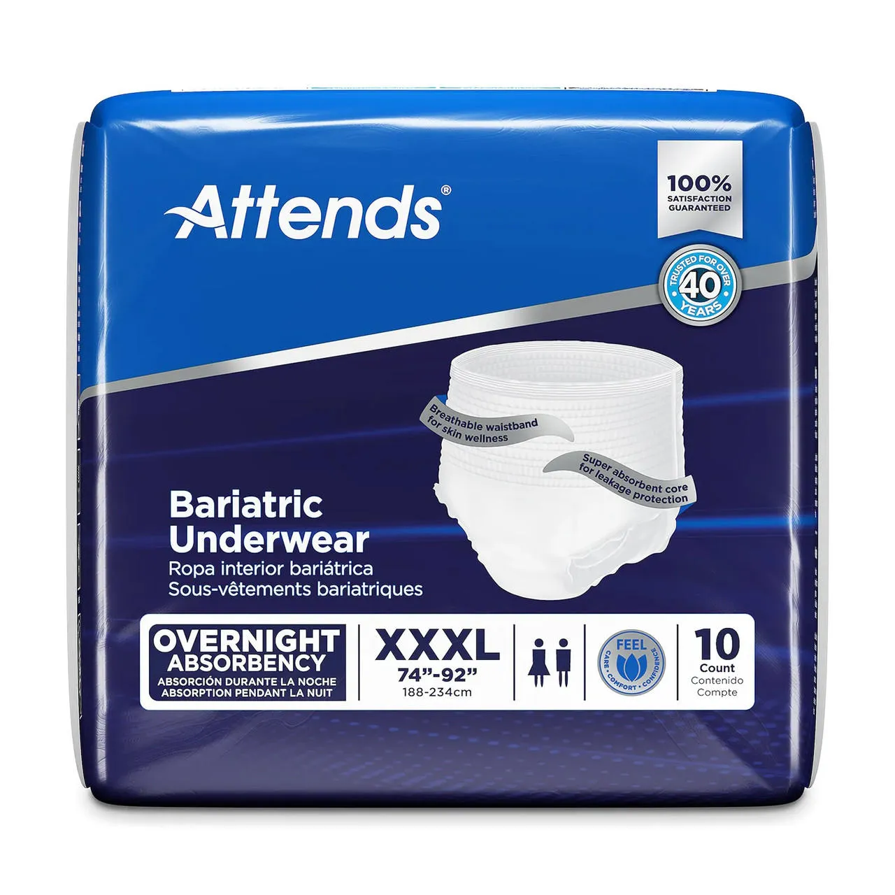 Attends Bariatric Protective Underwear, 3XL