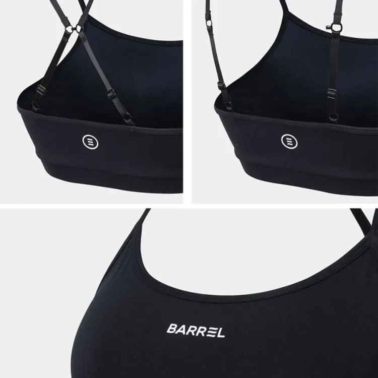 Barrel Women Essential Active Bra Top-BLACK