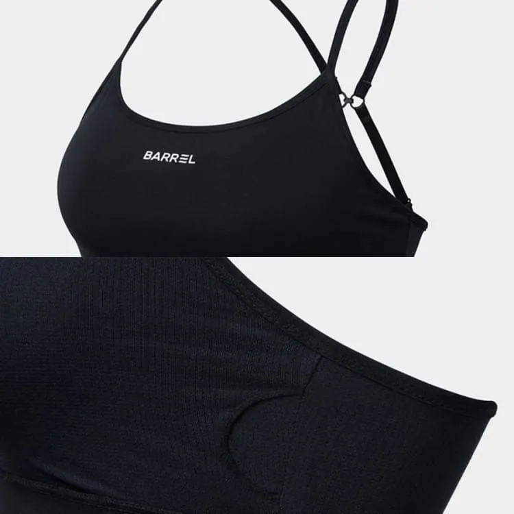 Barrel Women Essential Active Bra Top-BLACK