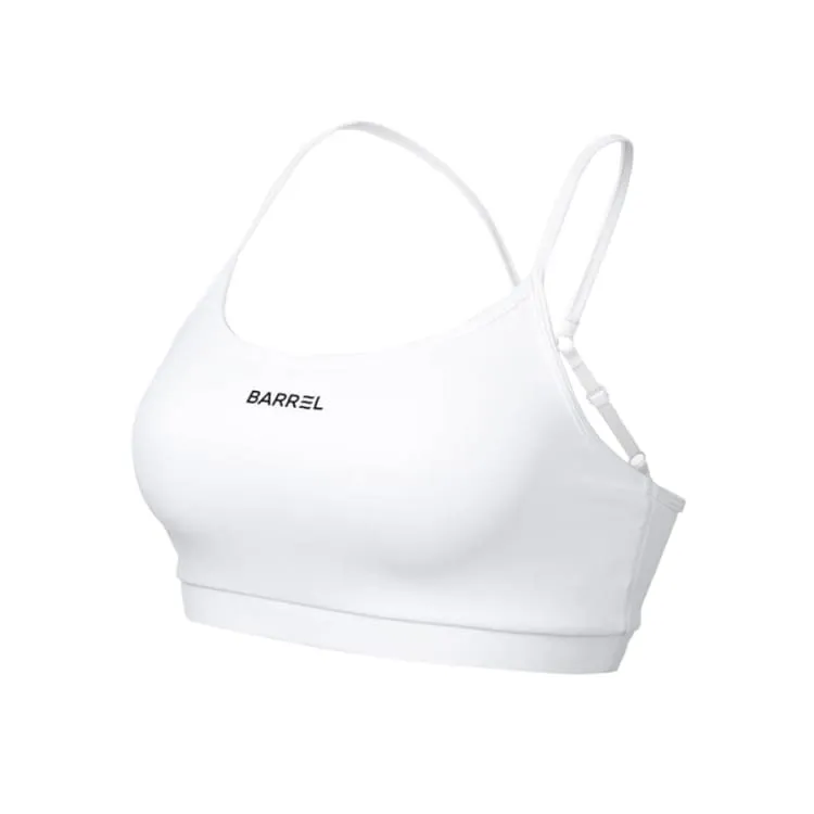 Barrel Women Essential Active Bra Top-WHITE