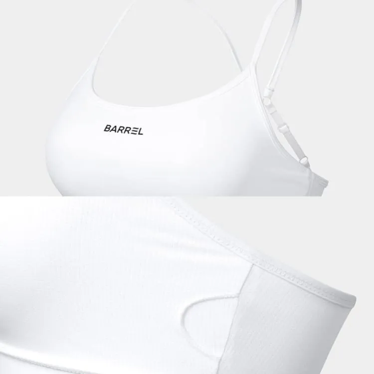 Barrel Women Essential Active Bra Top-WHITE