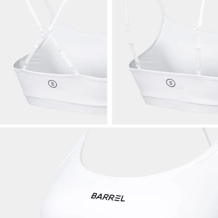 Barrel Women Essential Active Bra Top-WHITE