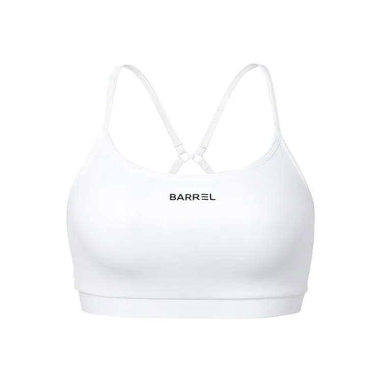 Barrel Women Essential Active Bra Top-WHITE