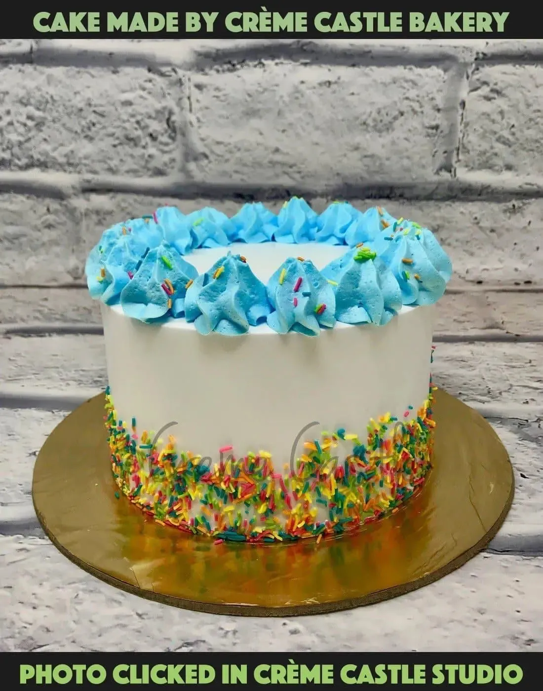 Blue colorful cake