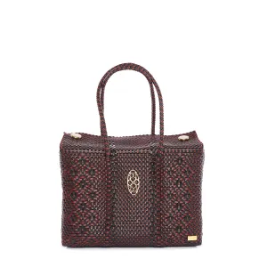 BURGUNDY BLACK AZTEC TRAVEL CASE