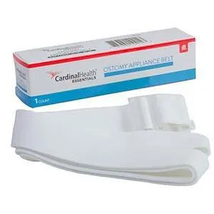 Cardinal Health Essentials Adjustable Ostomy Belt for ConvaTec Pouches with Plastic Buckle, 1" Width