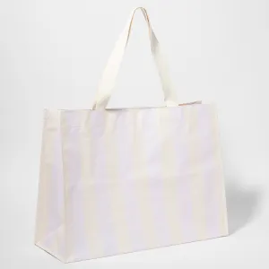 Carryall Beach Bag | Rio Sun Pastel Lilac Stripe