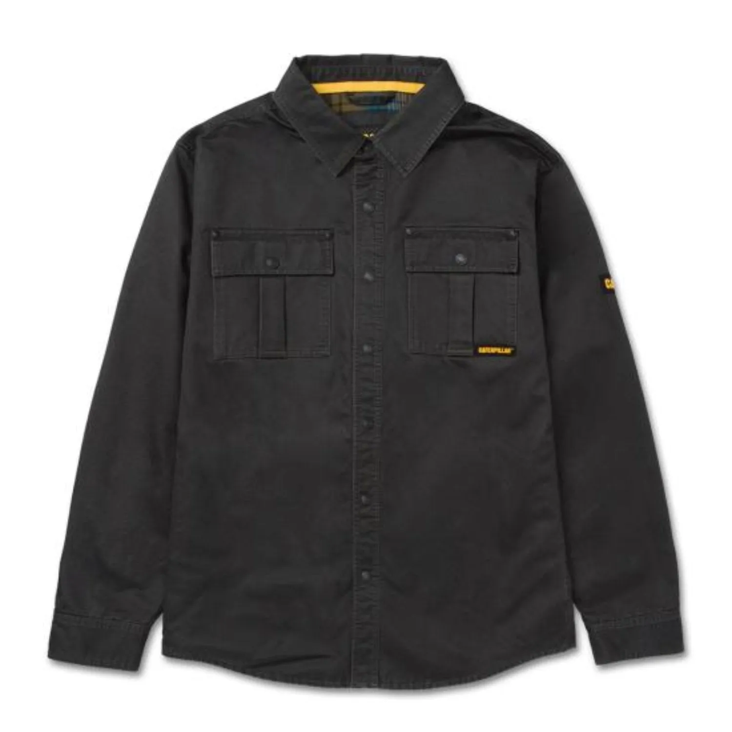 CAT Men's Waxed Cotton Snap-Front Shirt Jacket