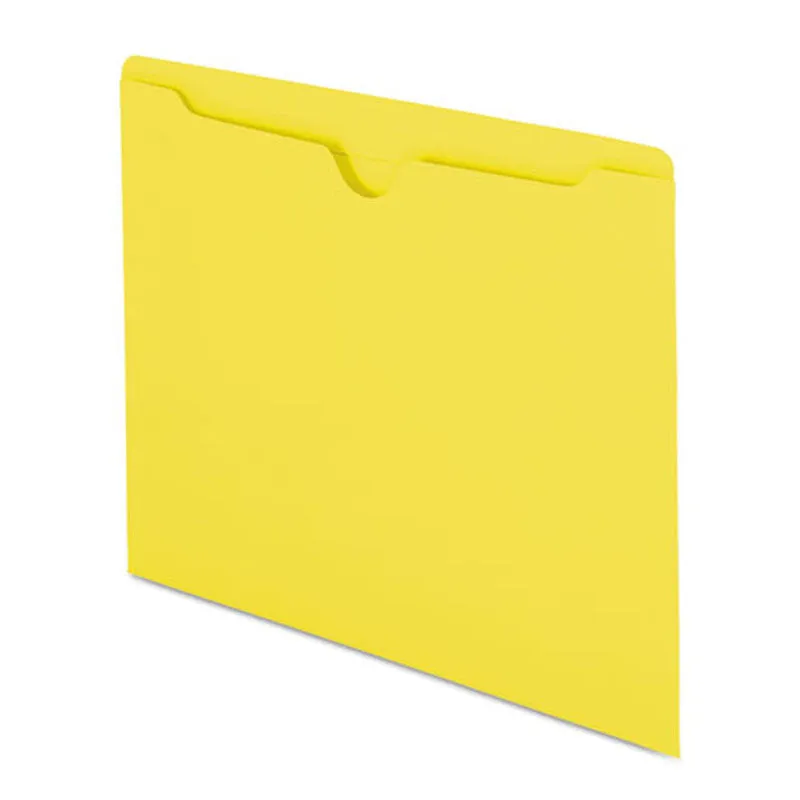 Colored Flat File Jackets w/Double-Ply Tab, Letter (box of 100)