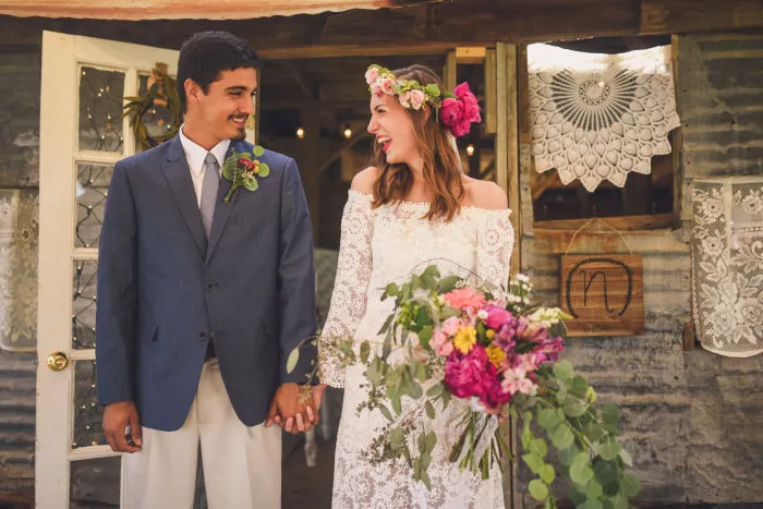 Colorful, Textural Wildflower Wedding