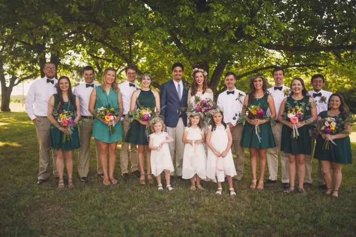 Colorful, Textural Wildflower Wedding