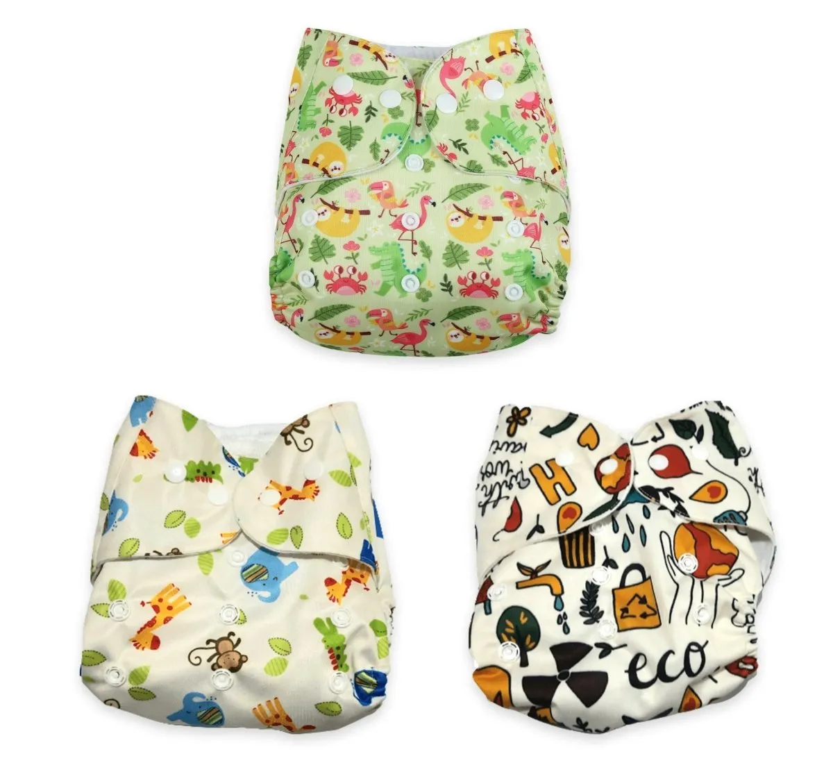 Combo of 3 Reusable Diapers- Option 13