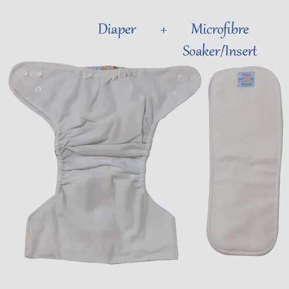 Combo of 3 Reusable Diapers - Option P