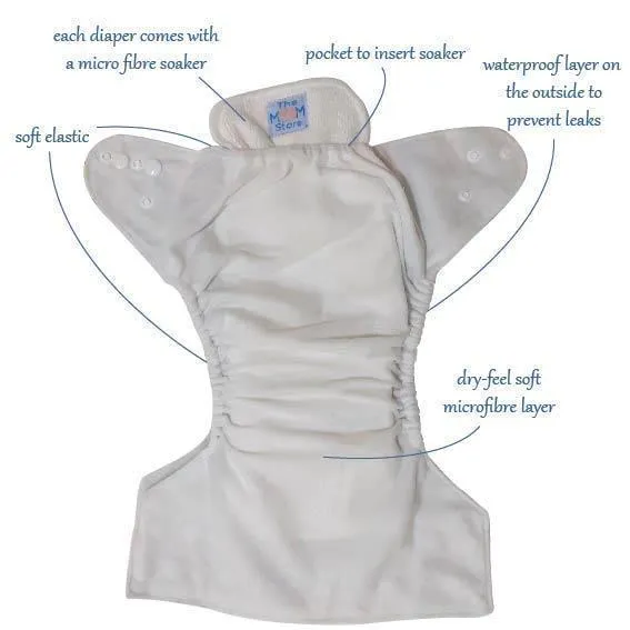 Combo of 5 Reusable Diapers - Option 7