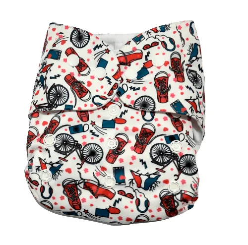 Combo of 5 Reusable Diapers - Option 9