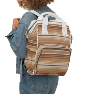 Diaper Backpack Striped Southwestern Bag Multifunctional Backpack for Moms to Be Diaper Bag