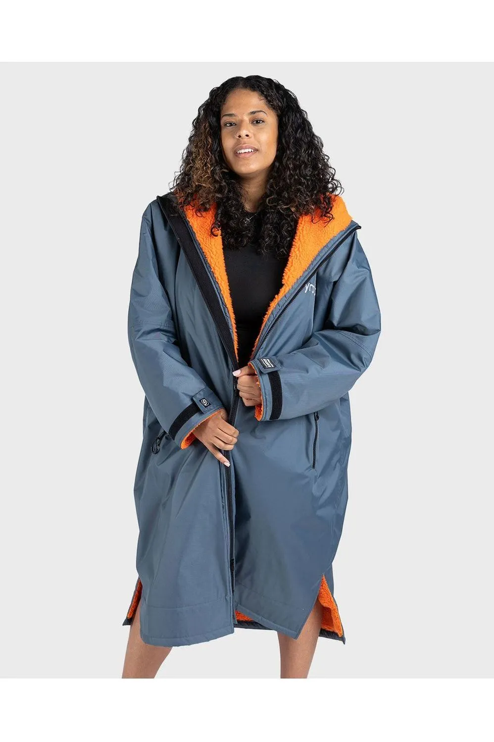 Dryrobe Advance Adult Long Sleeve Dark Grey Orange