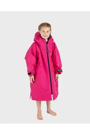 Dryrobe Advance Kids Long Sleeve Pink Light Grey