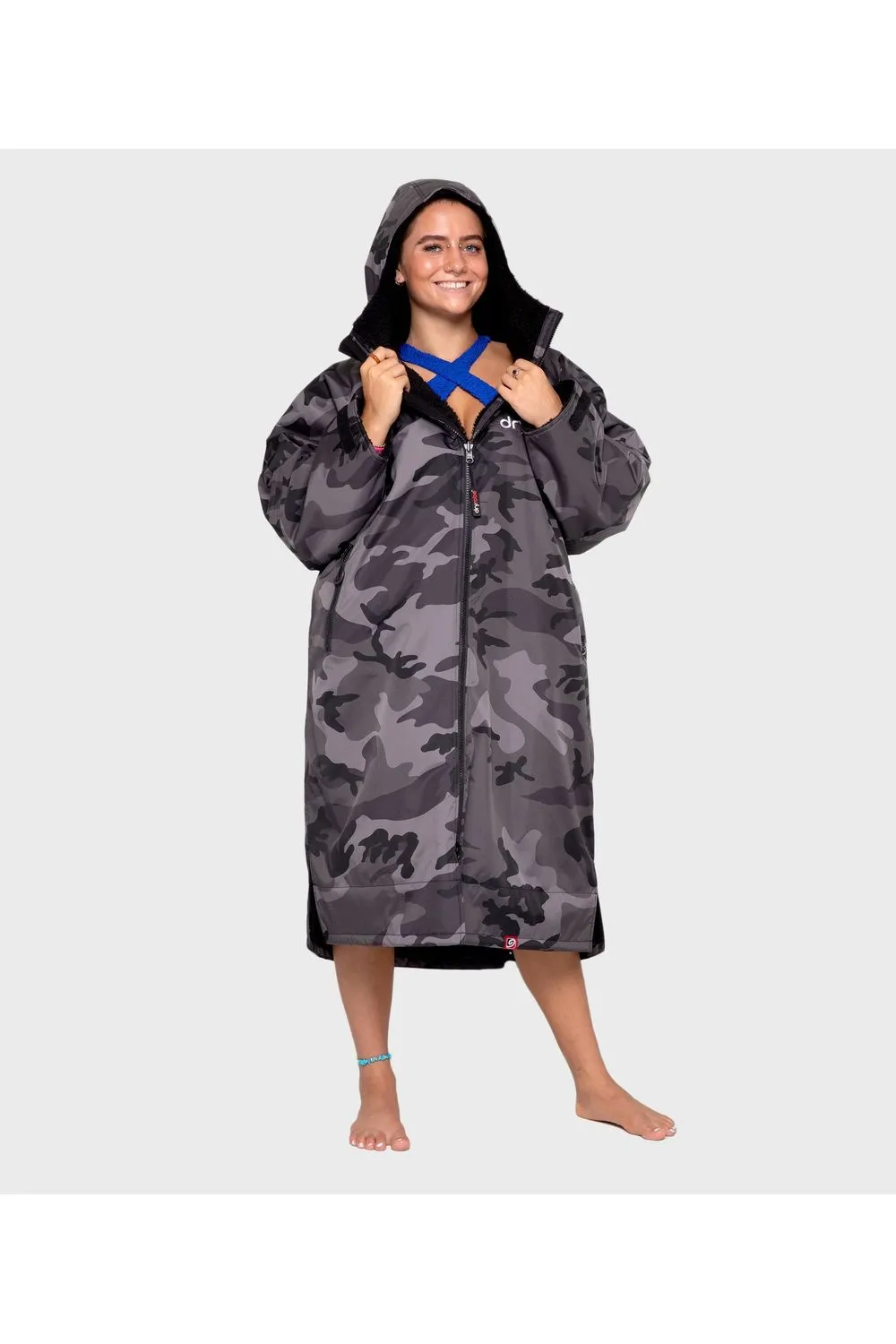 Dryrobe Advance Long Sleeve Black Camo/Black