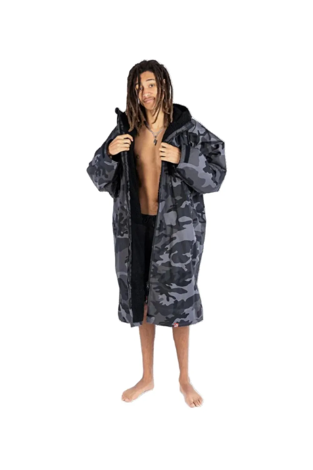 Dryrobe Advance Long Sleeve Black Camo/Black