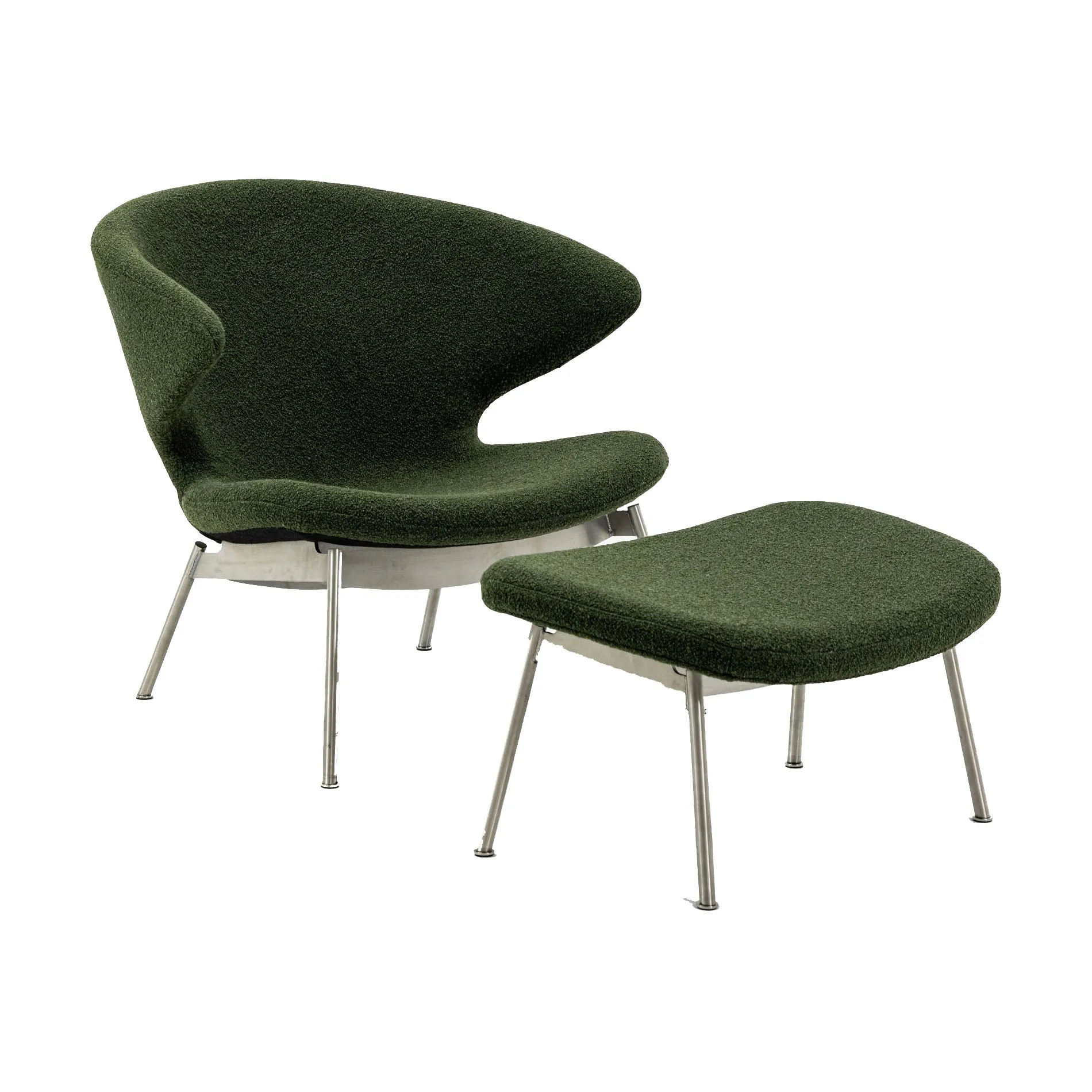 Ella Lounge Chair with Tubular Legs