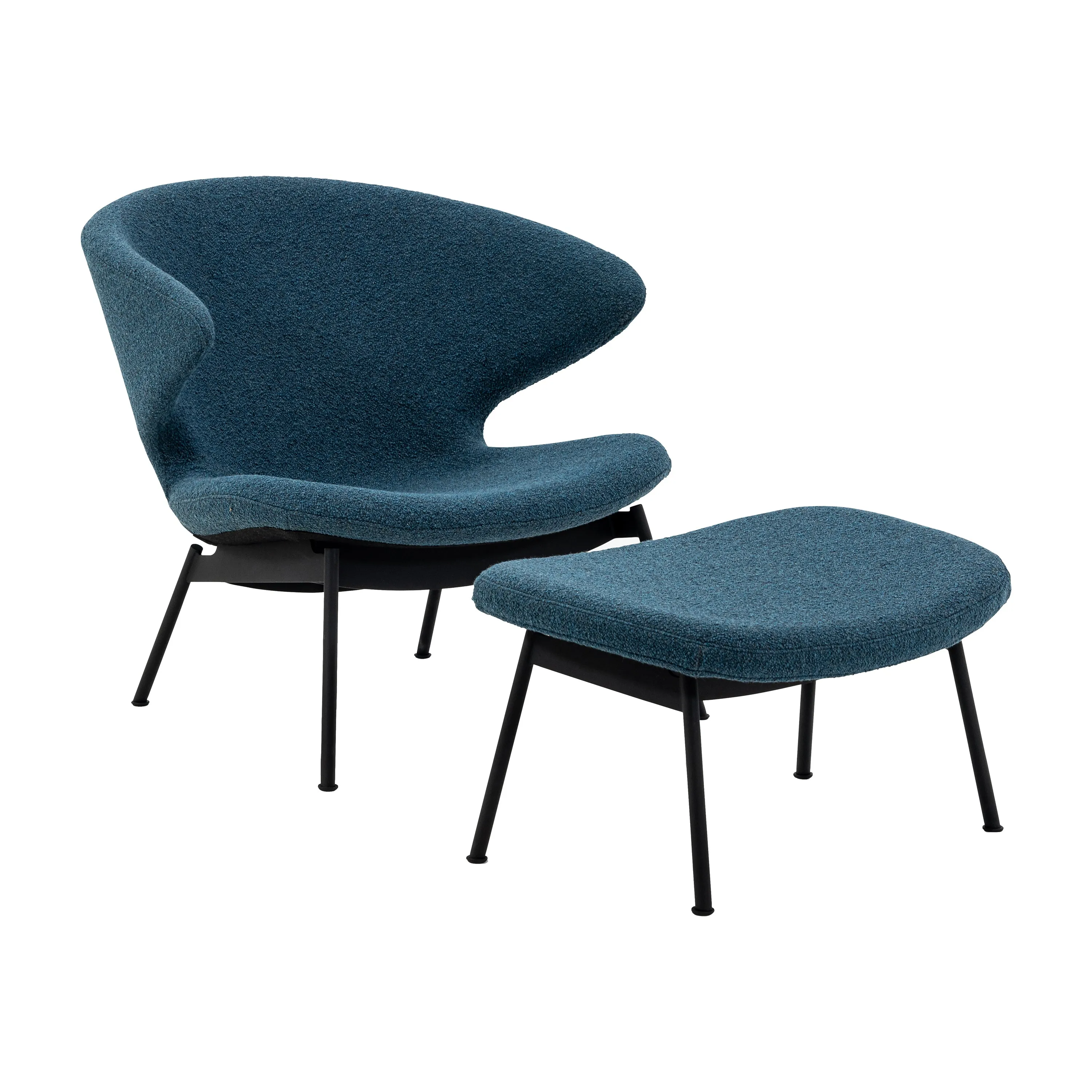 Ella Lounge Chair with Tubular Legs