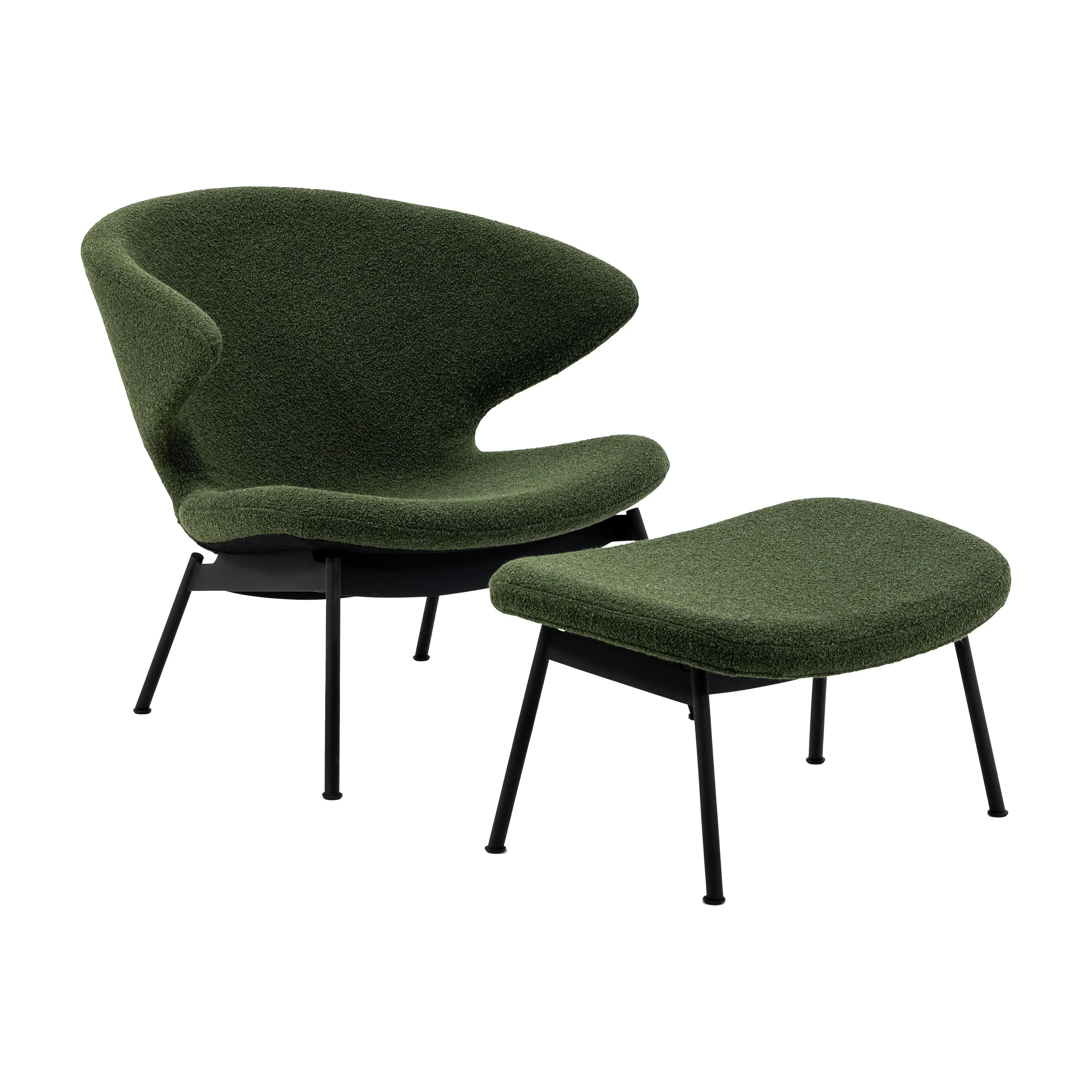 Ella Lounge Chair with Tubular Legs