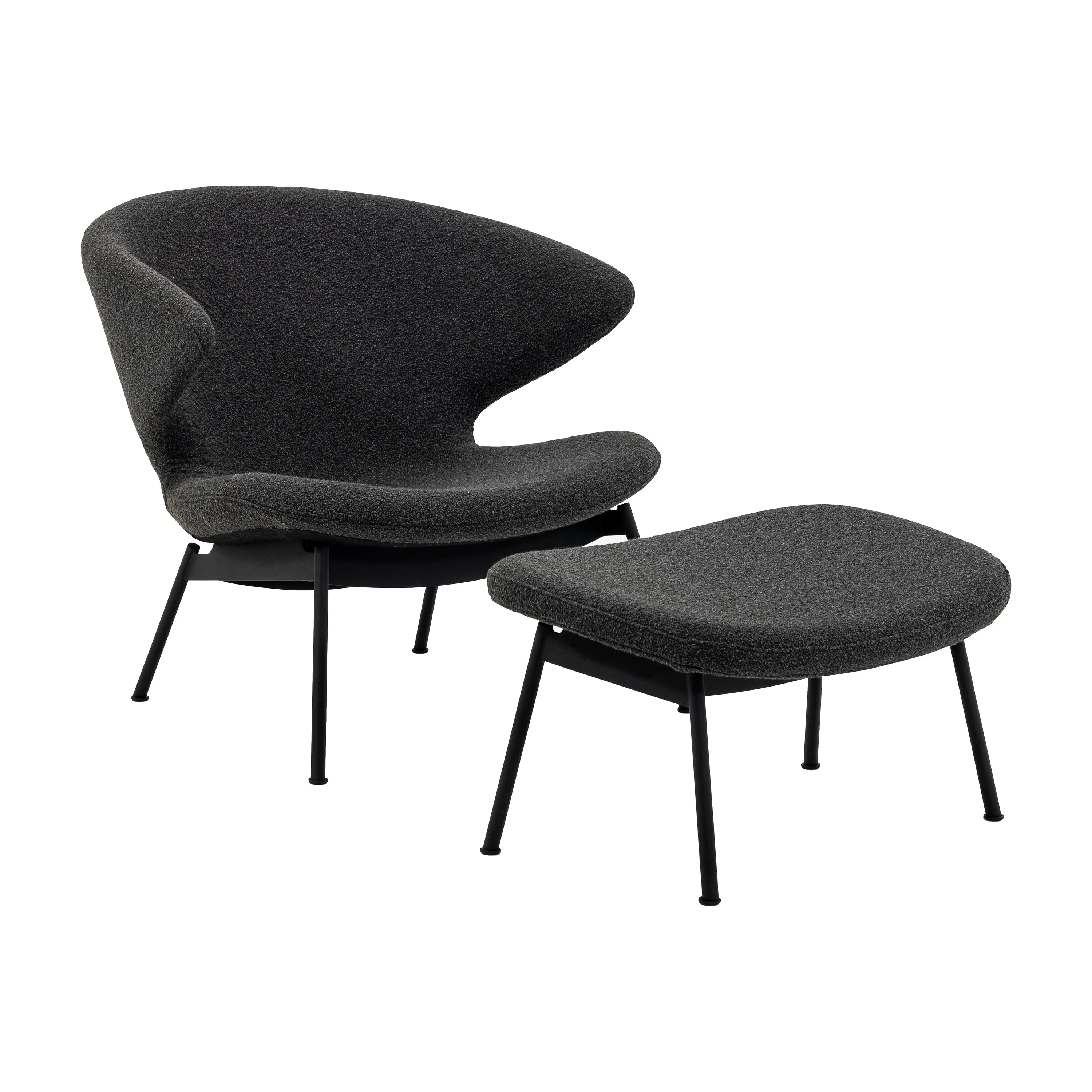 Ella Lounge Chair with Tubular Legs