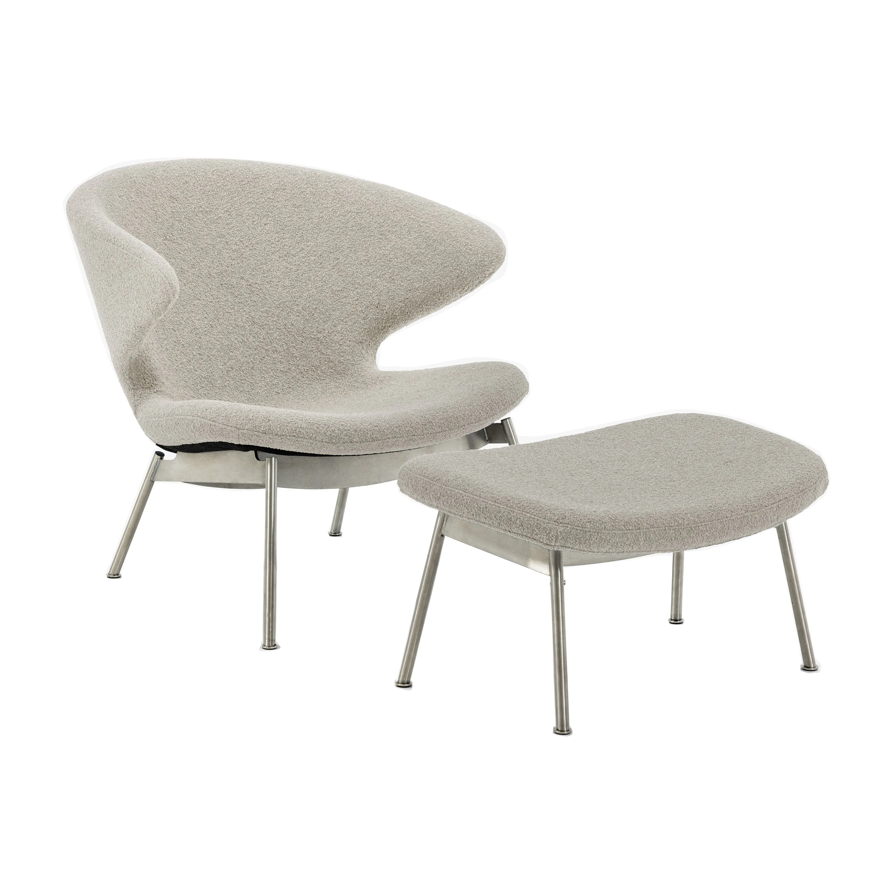 Ella Lounge Chair with Tubular Legs