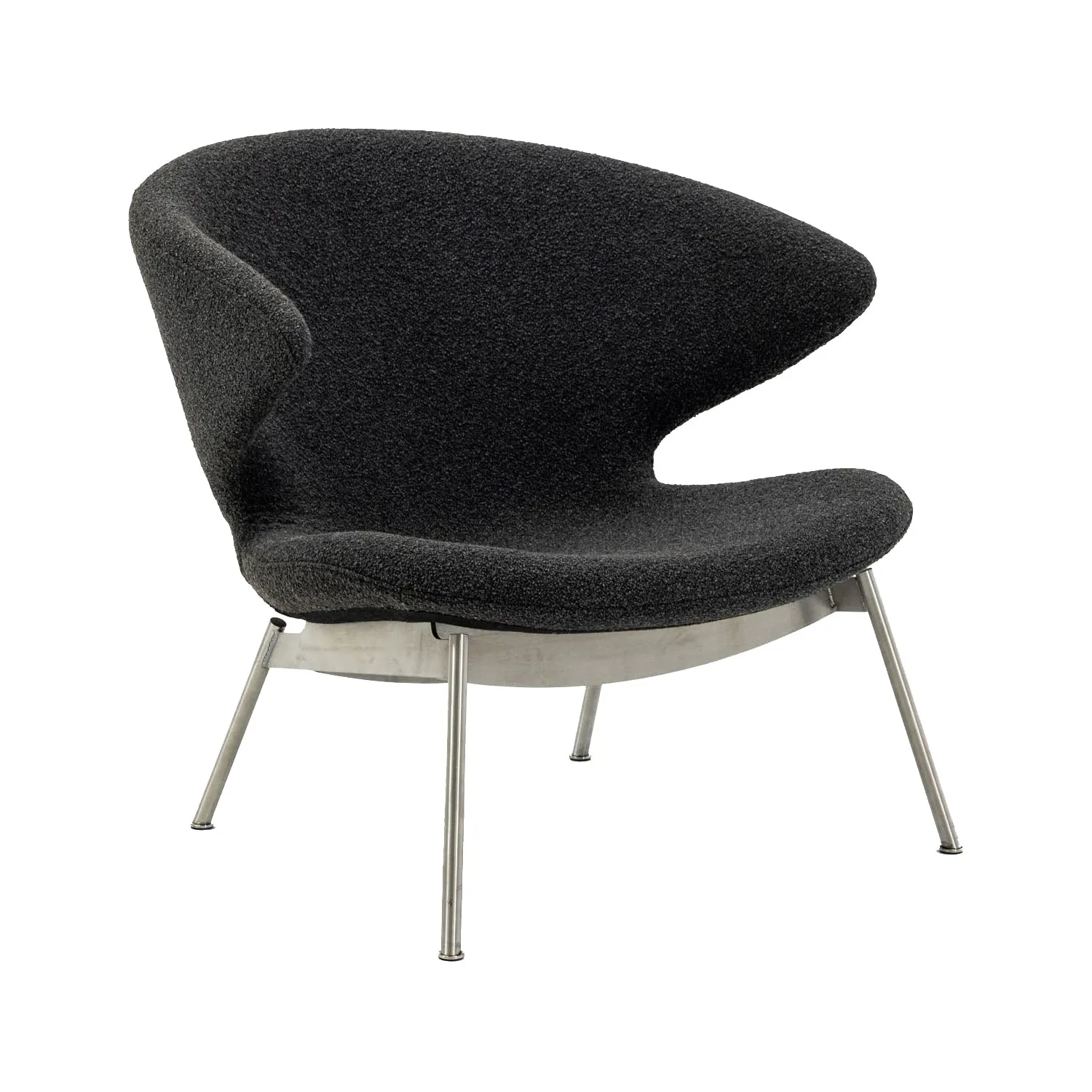 Ella Lounge Chair with Tubular Legs