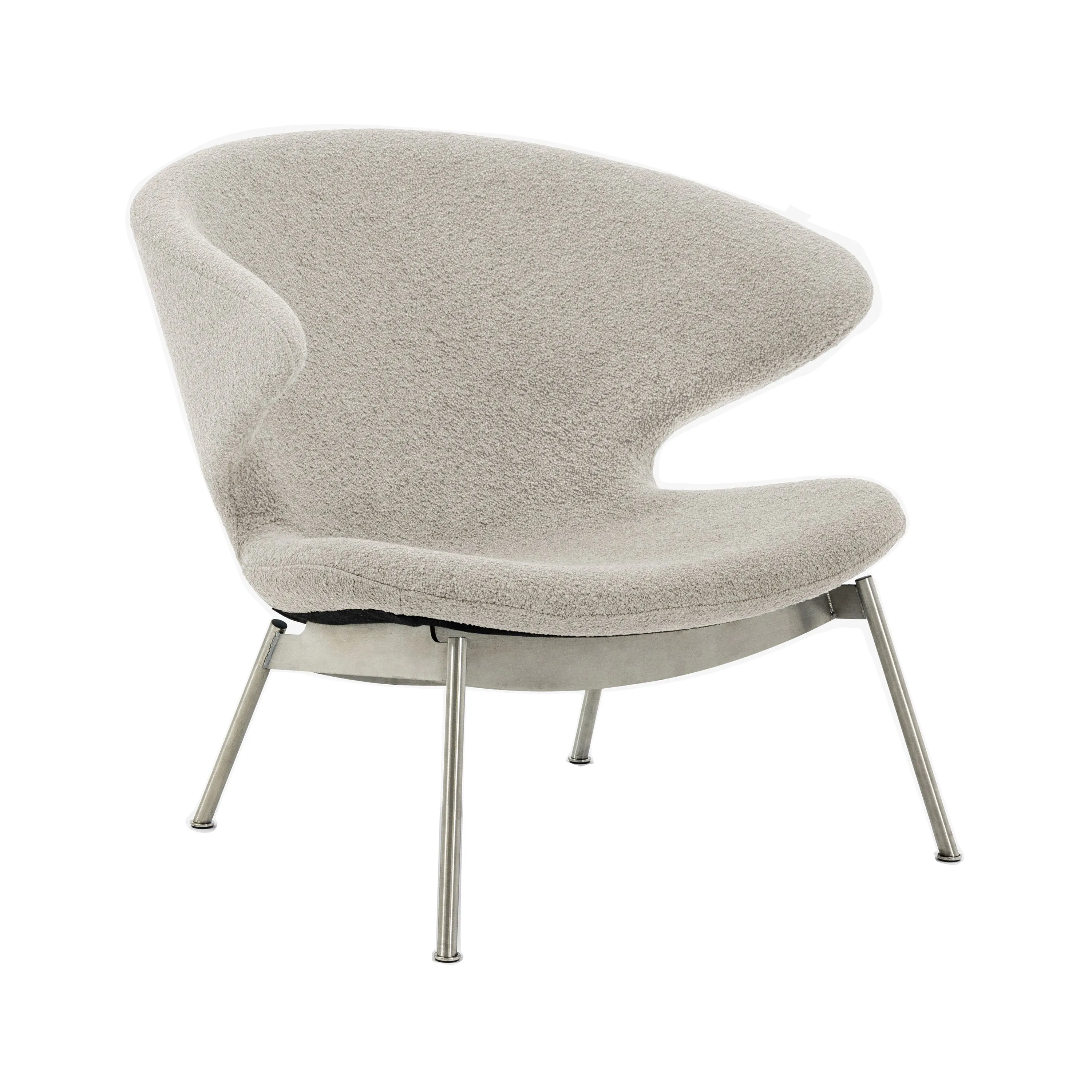 Ella Lounge Chair with Tubular Legs