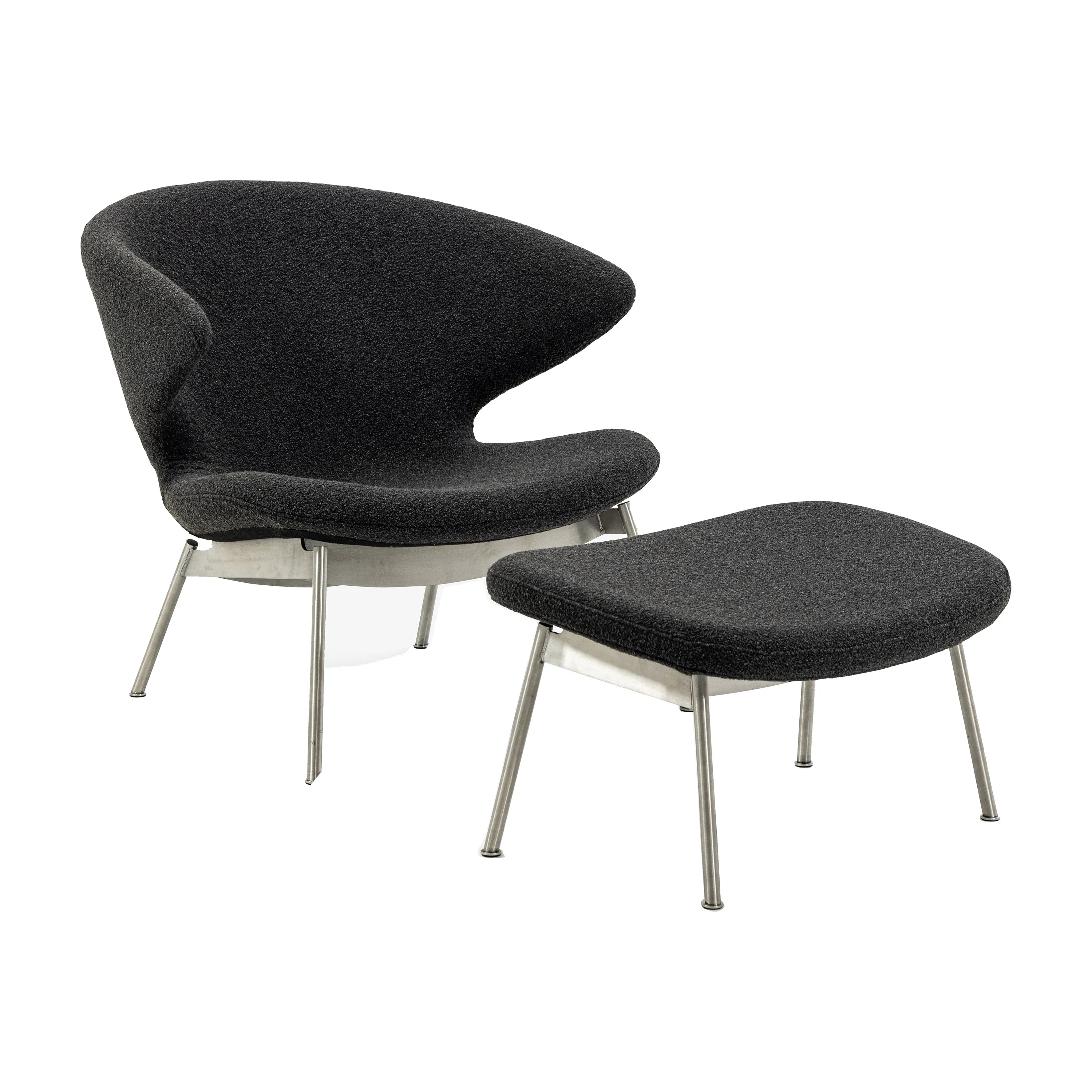 Ella Lounge Chair with Tubular Legs