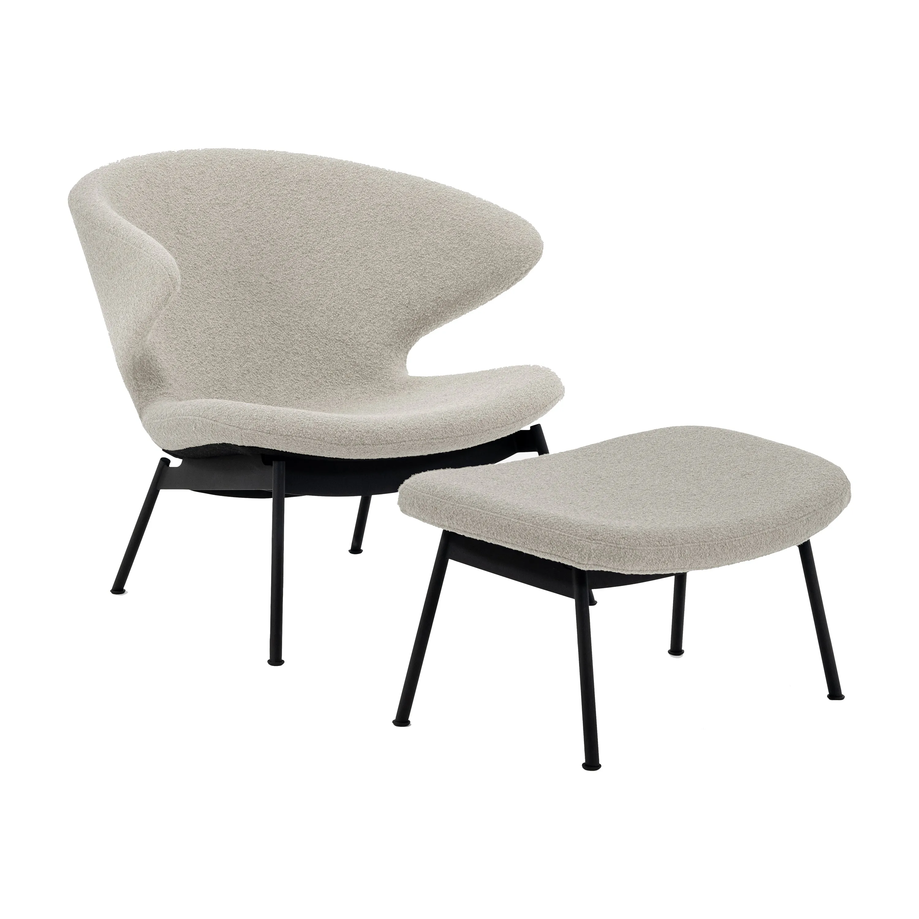 Ella Lounge Chair with Tubular Legs