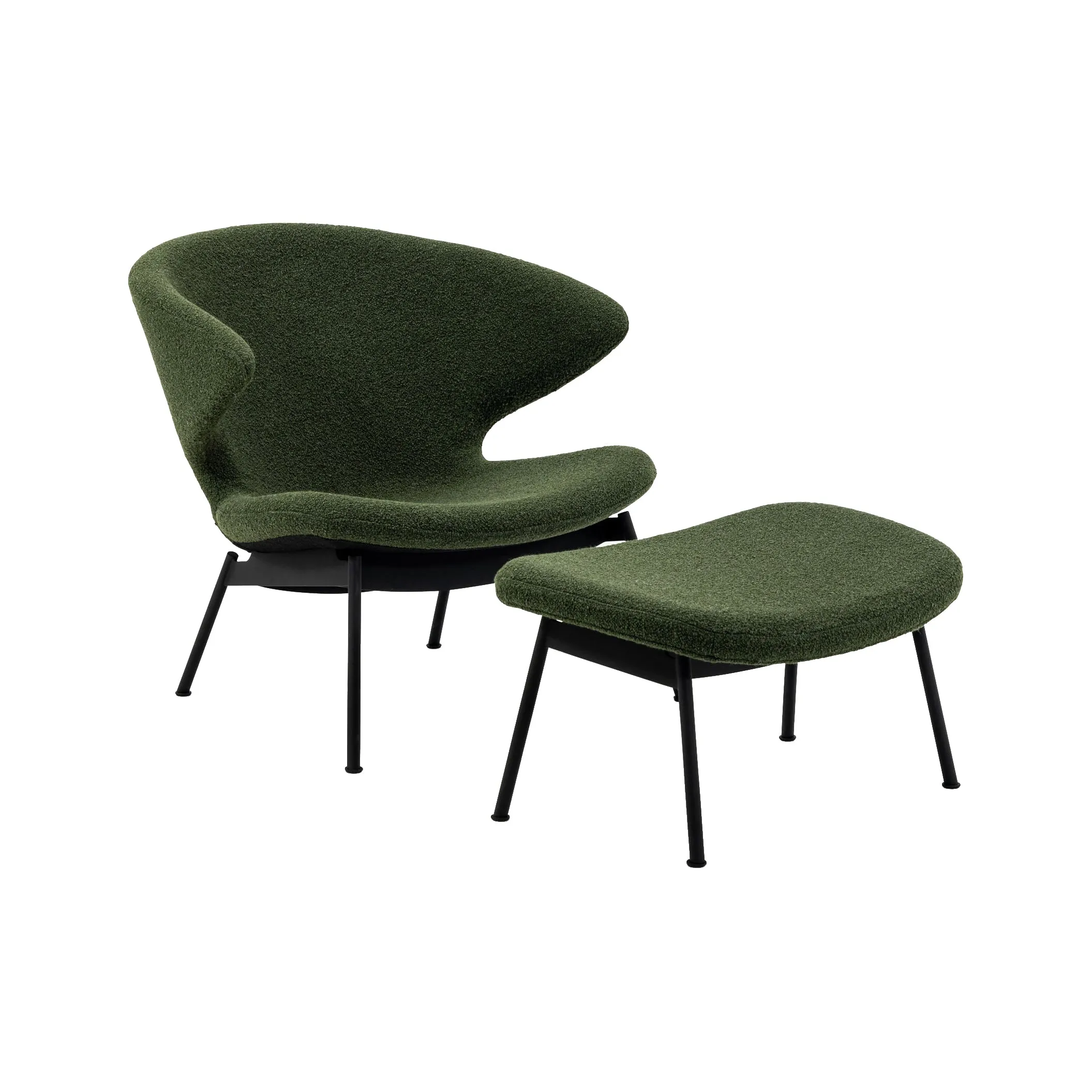 Ella Lounge Chair with Tubular Legs