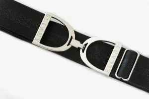 ELLANY - Dark Horse - 1.5" Silver Stirrup Elastic Belt