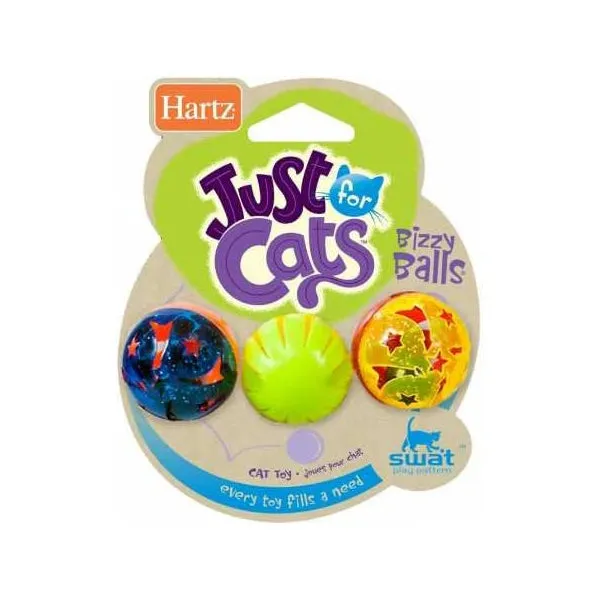 Hartz Just for Cats Bizzy Balls 3pcs