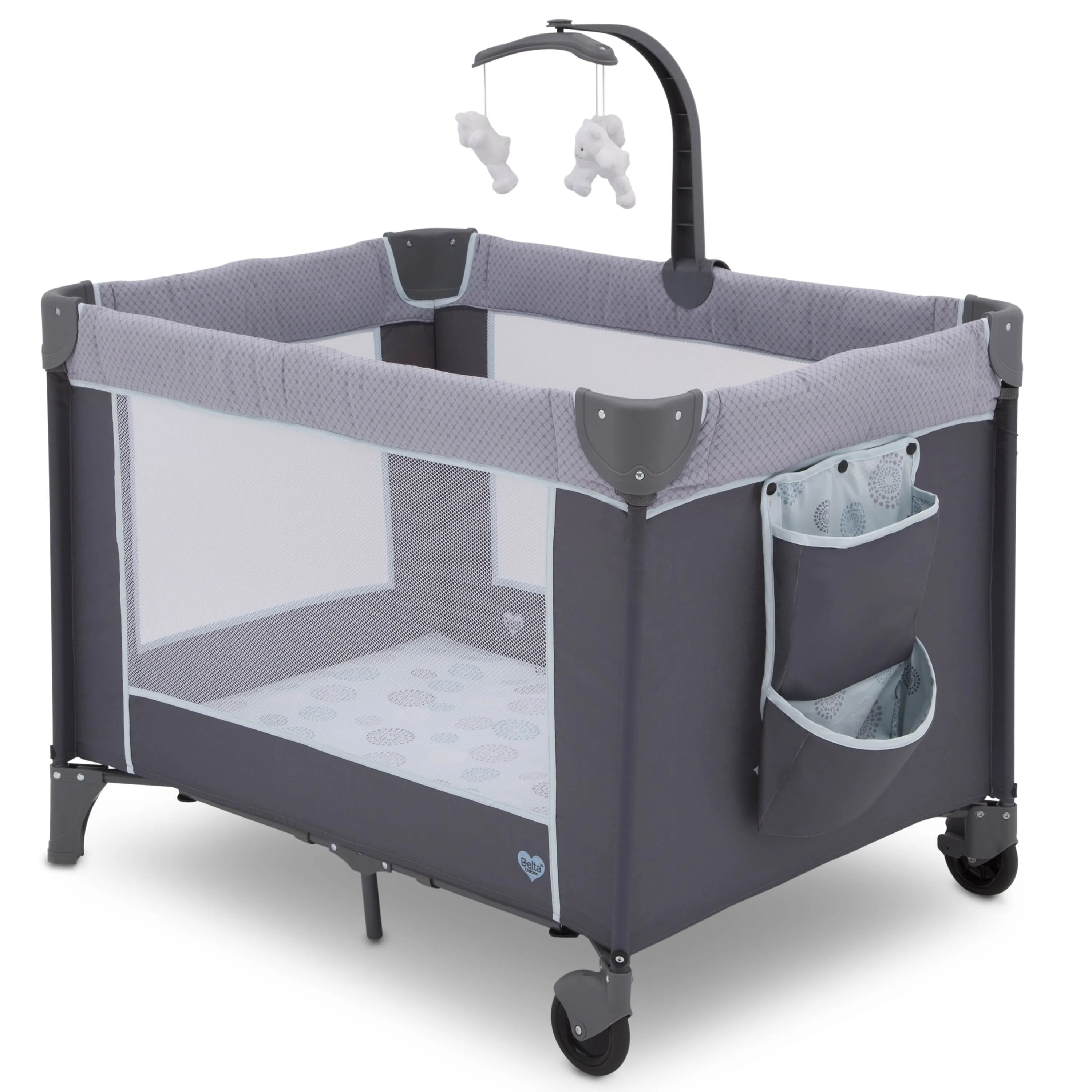 LX Deluxe Portable Baby Play Yard With Removable Bassinet and Changing Table