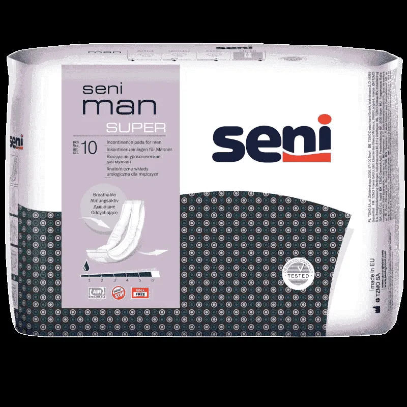 MAN SUPER SENI urological pads x 10 pcs