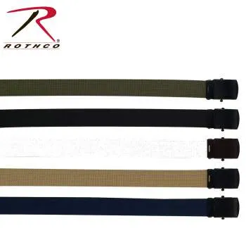 Military Web Belts With Black Buckle