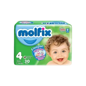 MOLFIX DIAPERS UNIQUE 3D MAXI 4 - 30PCS