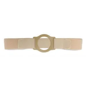 Nu-Comfort 2" Wide Beige Support Belt 2-3/8" I.D. Ring Plate 36"-40" Waist Large, Latex-Free